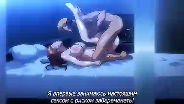 Похотливый курьер натягивает на член развратную хентай милфу